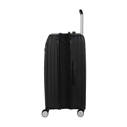 32" Hardside Checked Expandable Spinner, Smoke Blue J6710