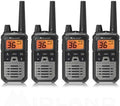 Black/Silver 6 Radios GMRS Two Way Radio K7964