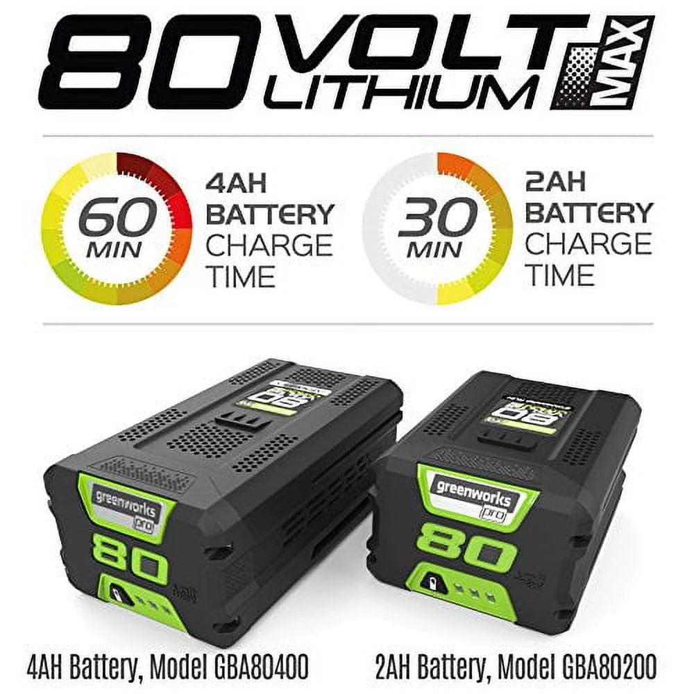 80-Volt 20-inch Brushless Battery Powered Push Snow Blower N7618