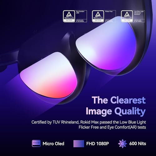 AR Glasses with 50° FOV, 600nits Brightness W929