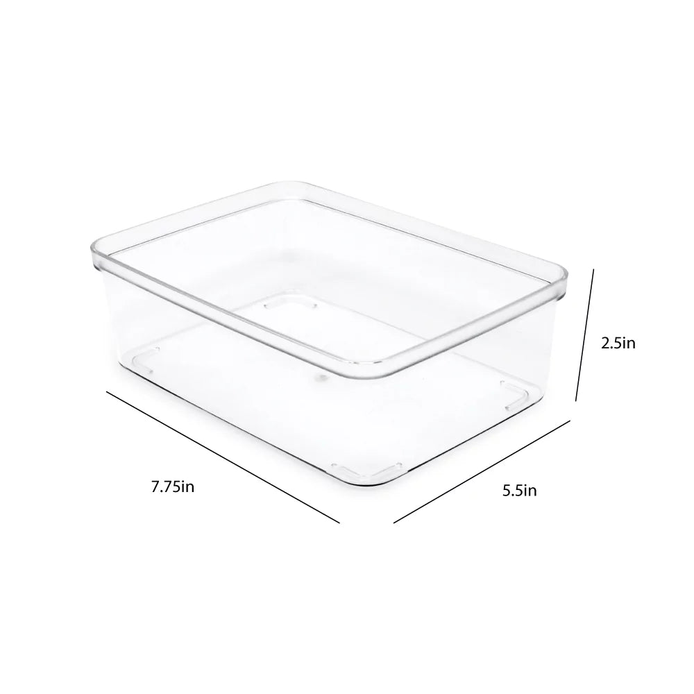 5-Pack Clear Plastic Storage Bins P7120