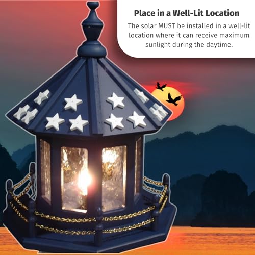 Solar Powered Lighthouse Kit with LED Lights Y332