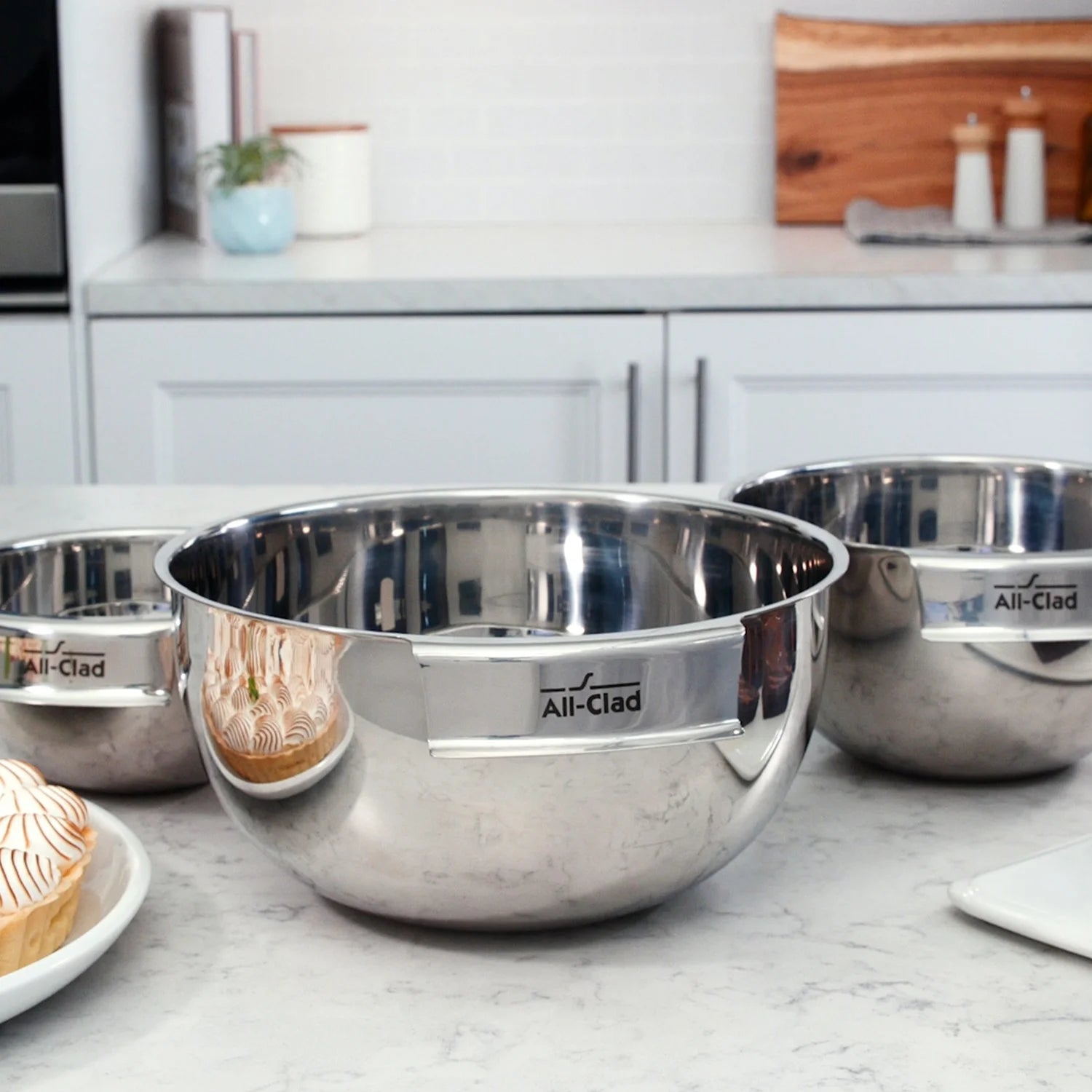 Stainless Steel 3 piece Mixing Bowl Set I640