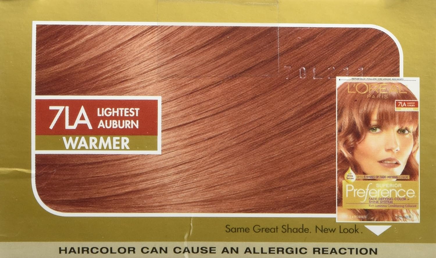 7LA Lightest Auburn Hair Color S302767