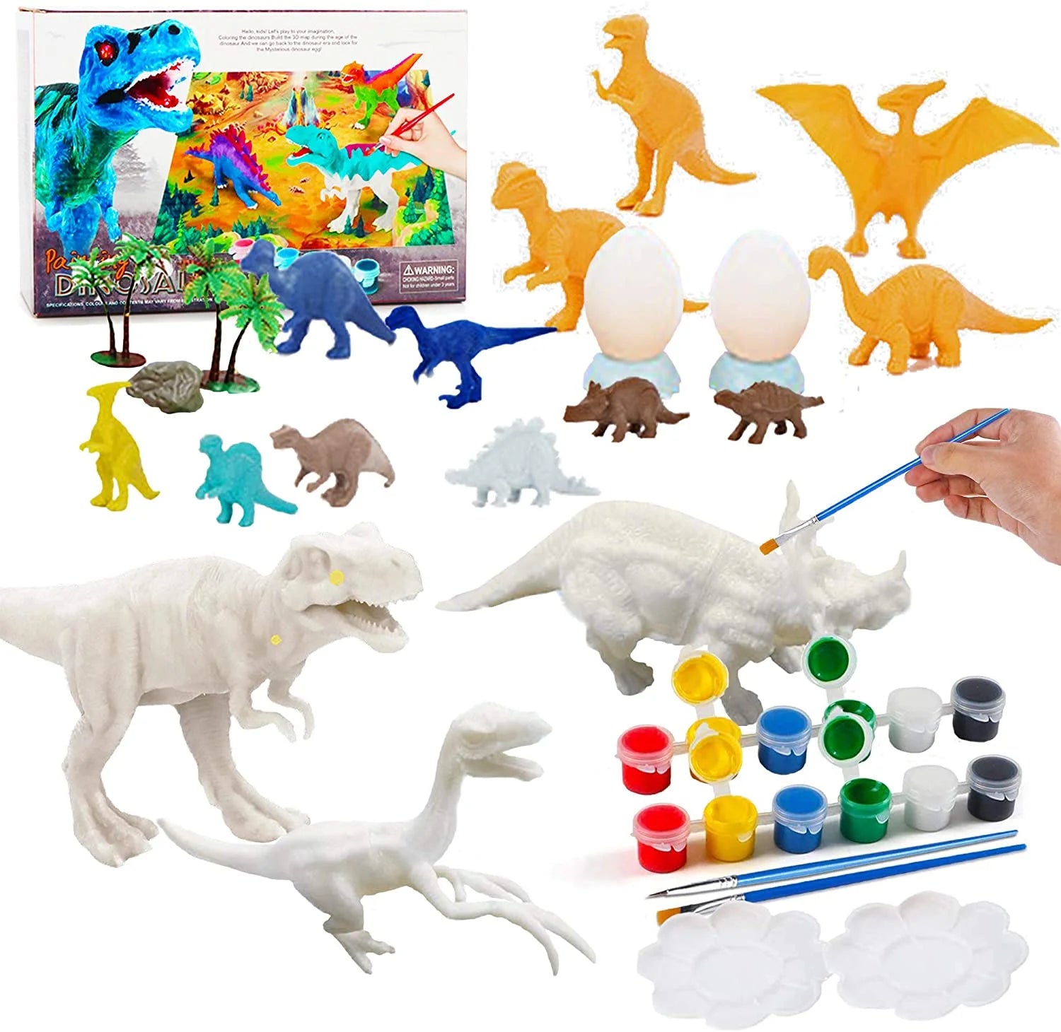 Kids Dinosaur Painting Kit with Play Mat I404