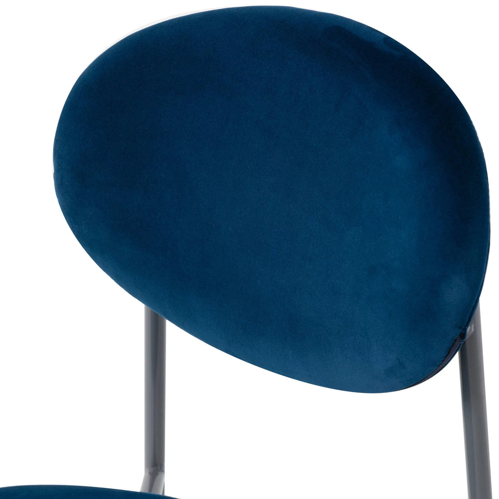 Navy Blue Velvet Dining Chair Set of 4 R44871