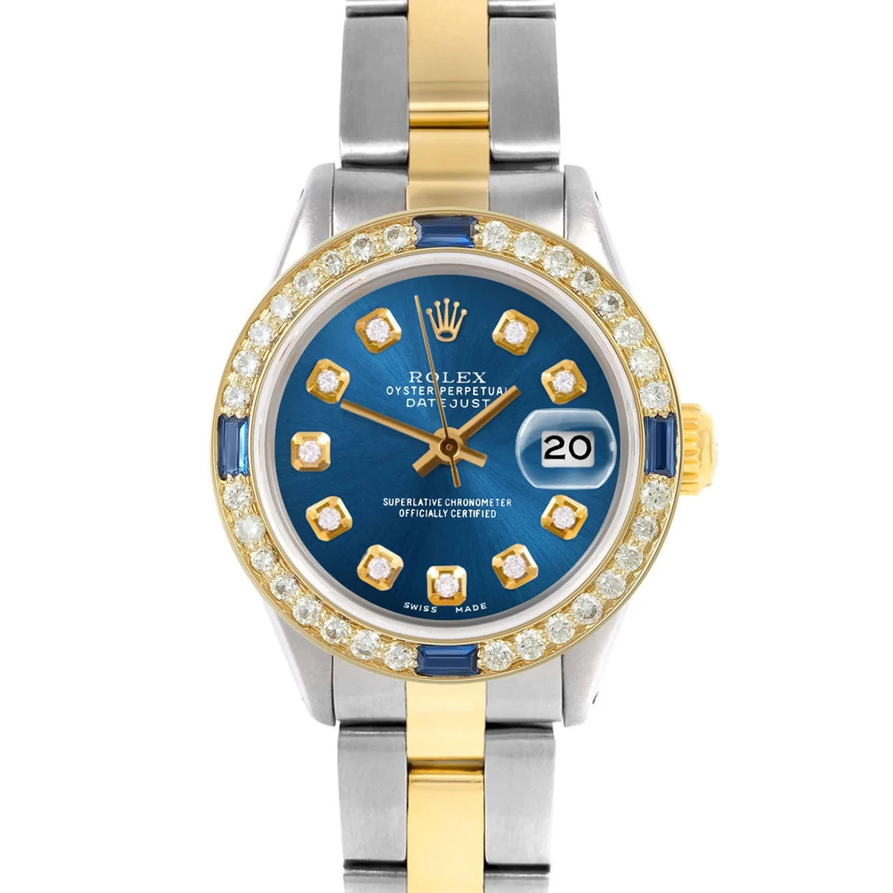 Pre-Owned Ladies 26mm Datejust Wristwatch Blue Diamond G96360
