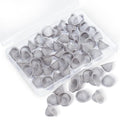 50 Pieces 3/4 Inch Stainless Steel Mesh Pipe Screens with Storage Box B836