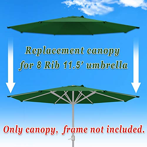11.5ft 8 Ribs Patio Umbrella Canopy Cover X1710