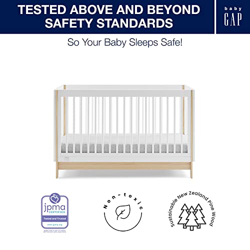 Bianca White Natural 4-in-1 Convertible Crib S93449