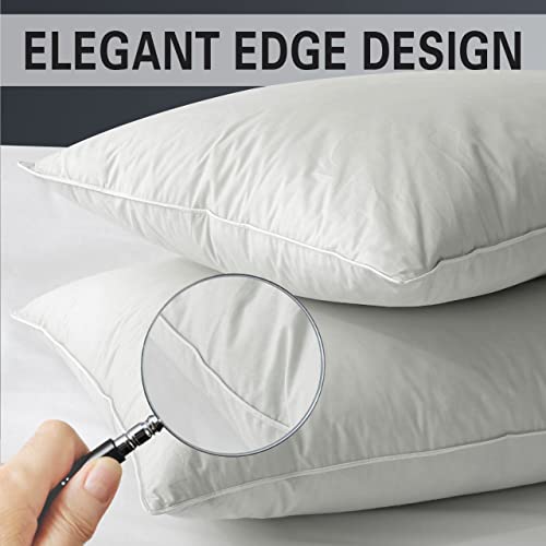 Queen Size 2 Pack Down Feather Pillow with 100% Cotton Cover L138007