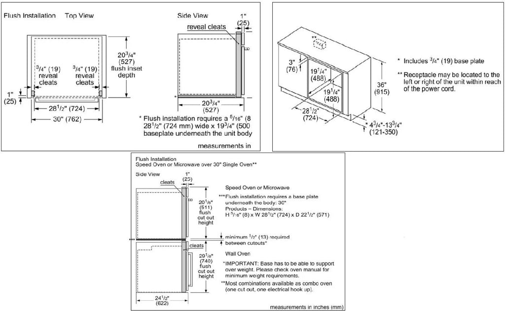 Black Built In Microwave C3733