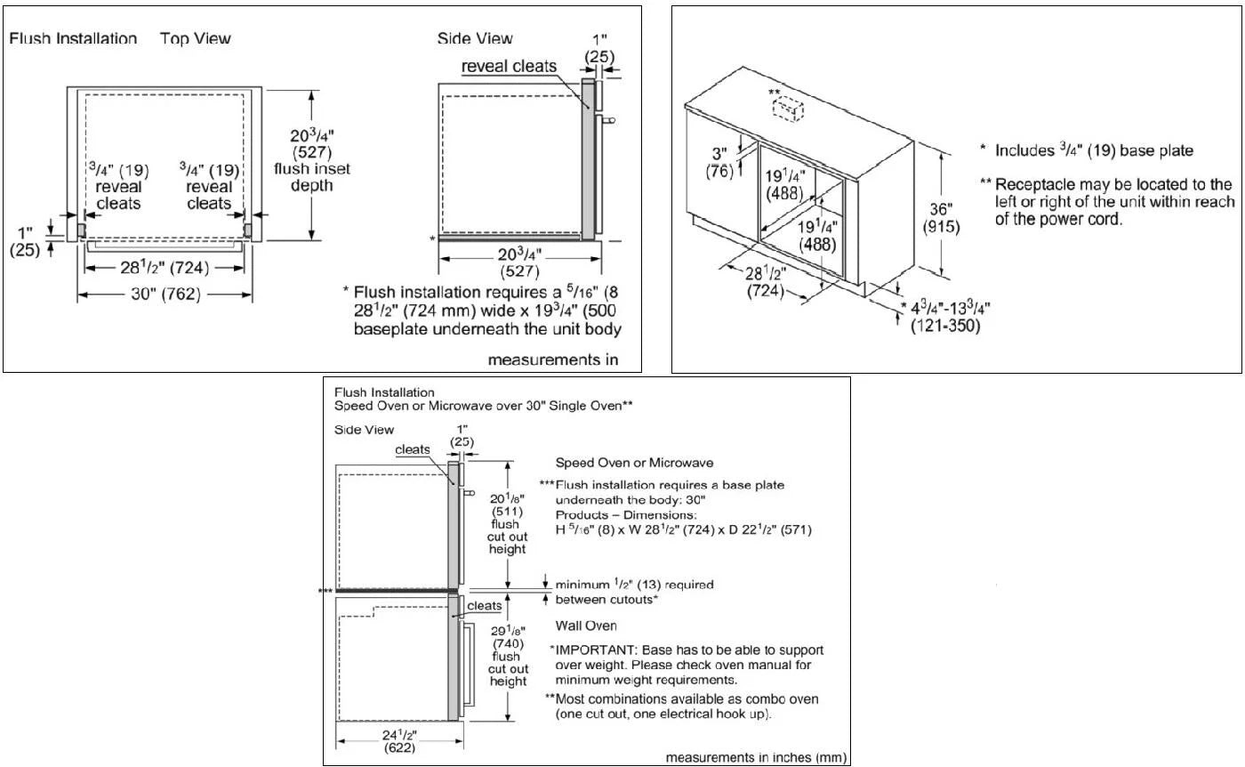 Black Built In Microwave C3733