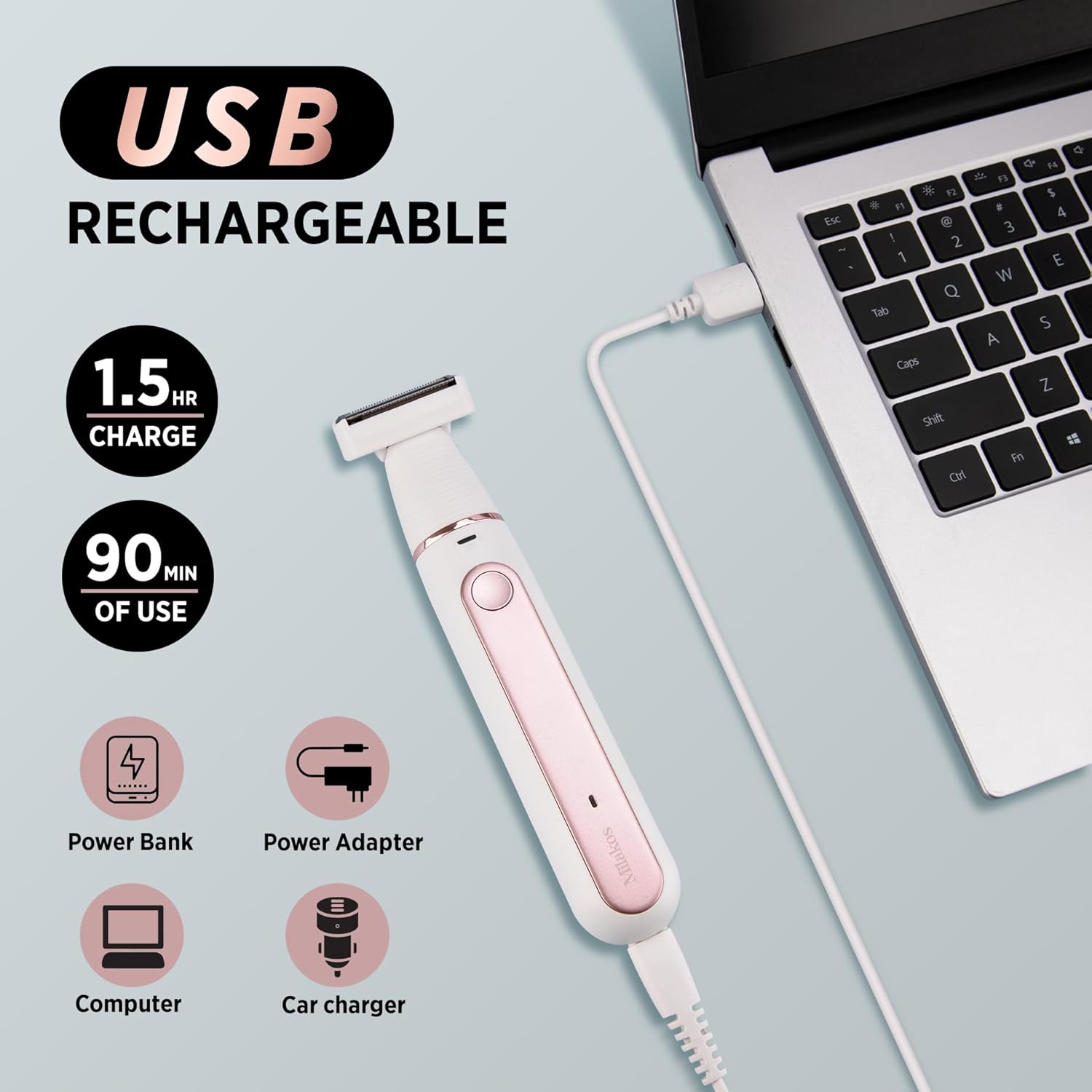 2-in-1 Electric Razor Shaver D72284