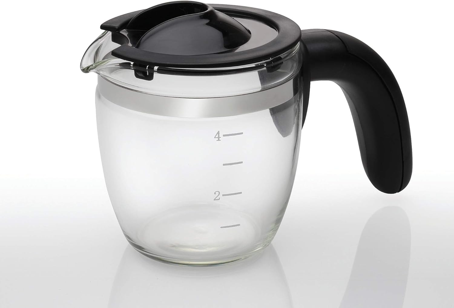 Stainless Steel/Black 4-Cup Espresso and Cappuccino Machine B570