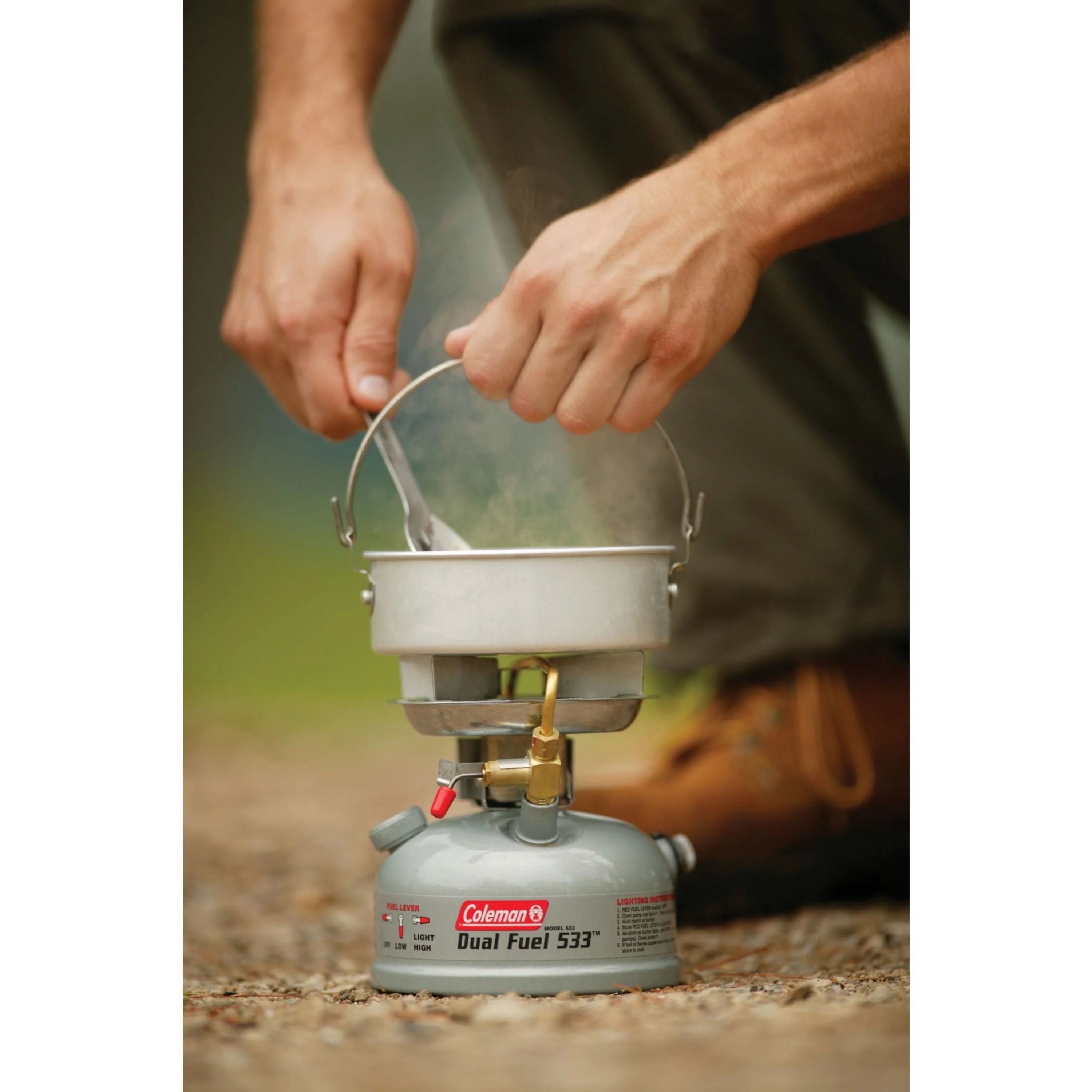 Compact Dual Fuel Camping Stove, 1-Burner M603444