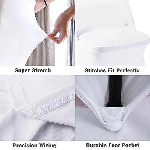 50pcs Black Stretch Spandex Fitted Chair Cover A900917