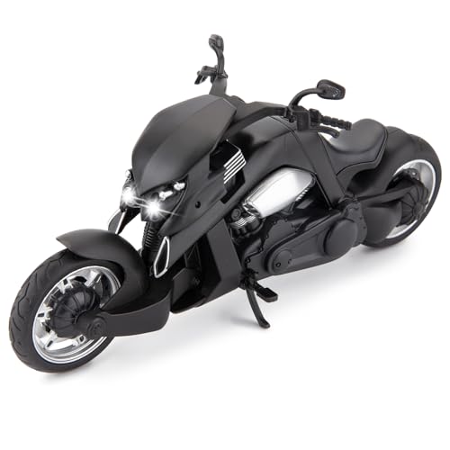 Black DieCast Motorcycle Model P9828
