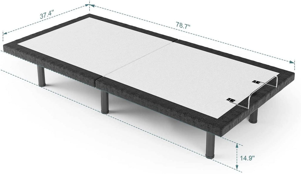 Twin Adjustable Bed Frame with Head and Foot Incline K631956