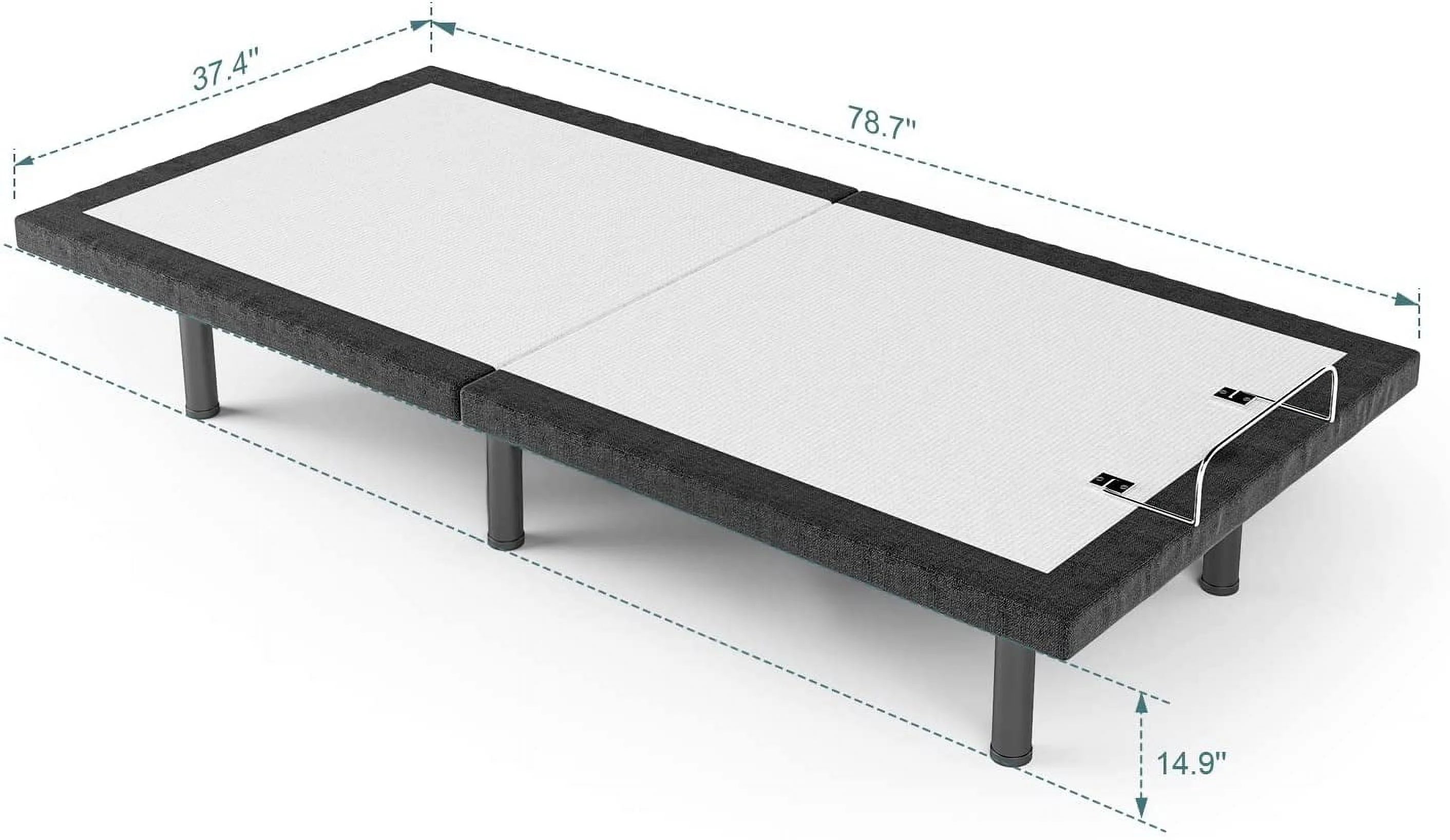 Twin Adjustable Bed Frame with Head and Foot Incline K631956