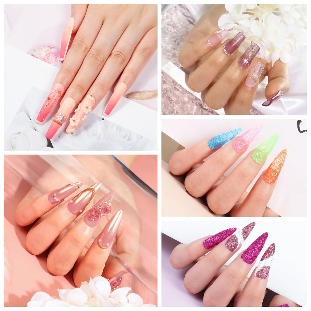 36Pcs Acrylic Nail Kit with Drill and UV Light M48464