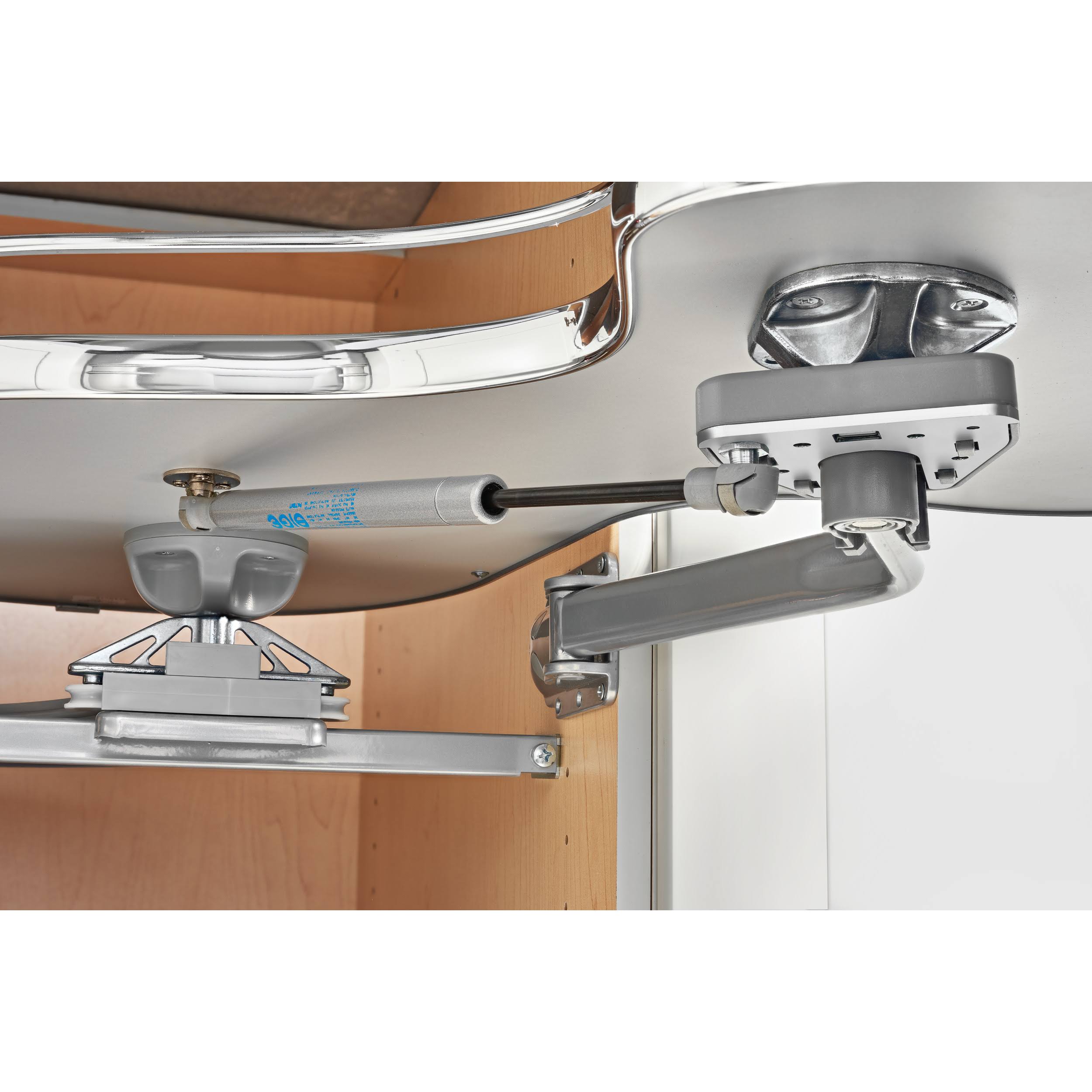 Gray Blind Corner Cabinet Organizer R405