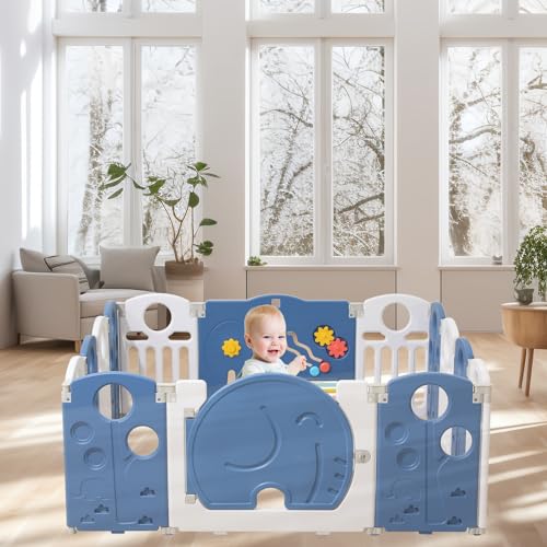 Blue 18 Panels Baby Playpen F808
