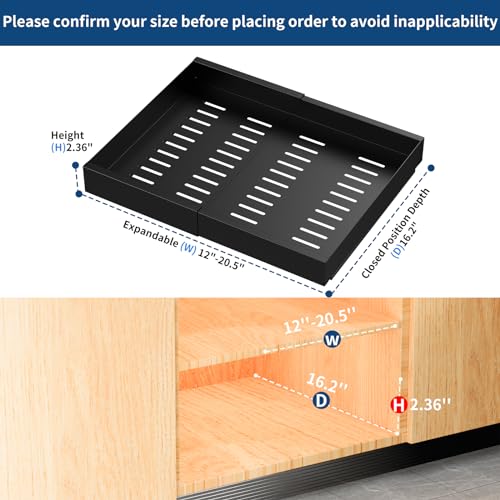 Pull out Cabinet Organizer, Expandable Heavy Duty Slide out Drawers H204