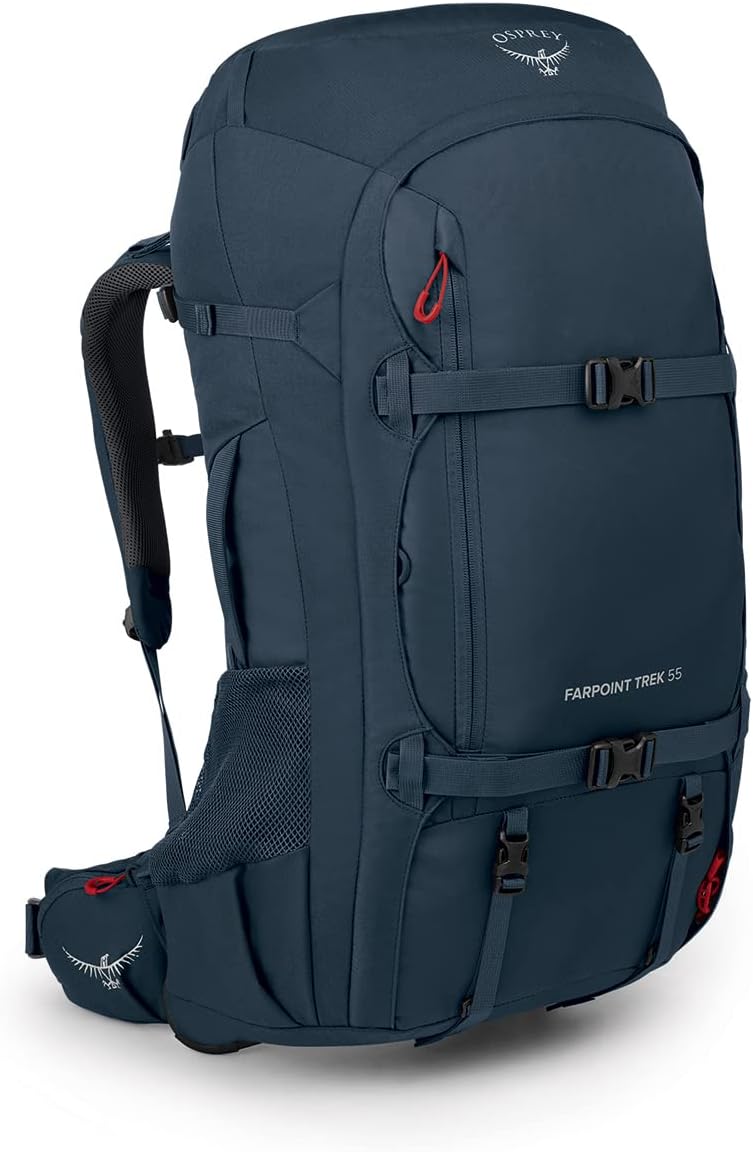 55L Muted Space Blue Travel Backpack J67785