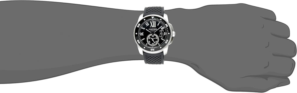 Black Analog Automatic Watch D275