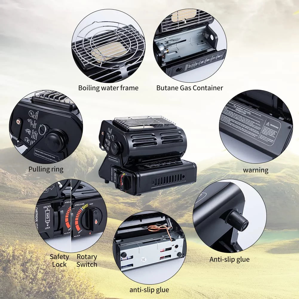 Adjustable Dual Fuel Camping Heater S68383