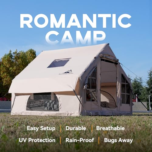 4-6 Person Waterproof Inflatable Camping Tent with Pump J11344