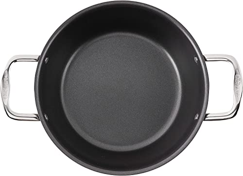 Black 5-Quart Nonstick Hard-Anodized Chili Pot with Cover M3911