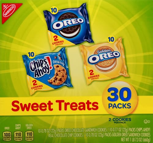 30 Snack Packs Cookie Variety Pack (Pack of 2) M7243