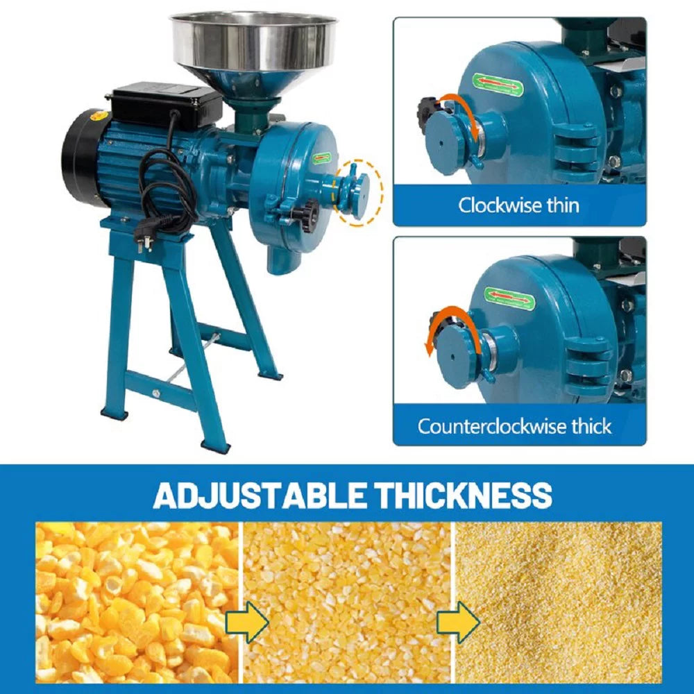 3000W Wet Dry Commercial Electric Grain Grinder Mill M27759