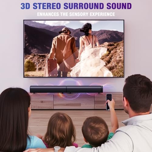 Sound Bar, Bluetooth 5.3 Soundbar, 2 in 1 Detachable Home Speaker R2448