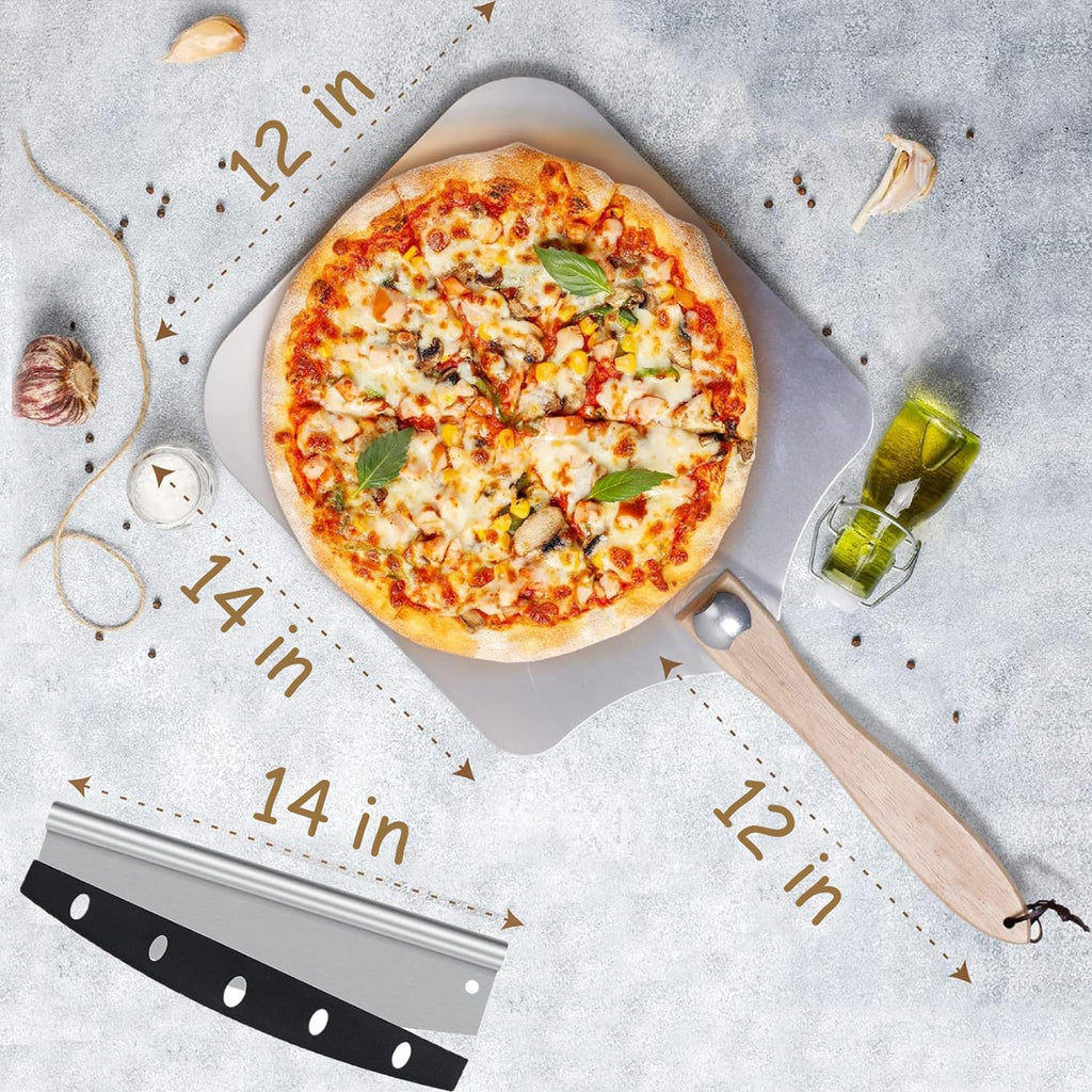 12x14 Inch Pizza Paddle with Foldable Wood Handle M45151