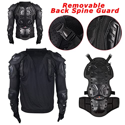 Motorcycle Jacket with Full Body Armor Chest Protection T71210