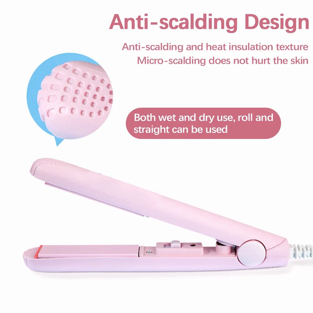 Blue Ceramic Tourmaline Mini Hair Straightener L781