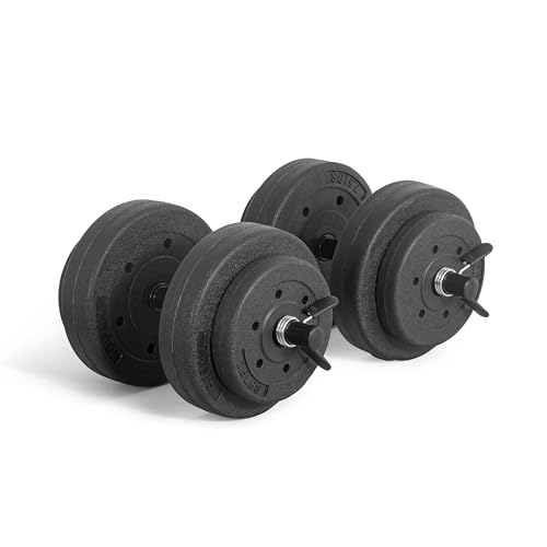 40-Pound Adjustable Cement Dumbbell Set B162