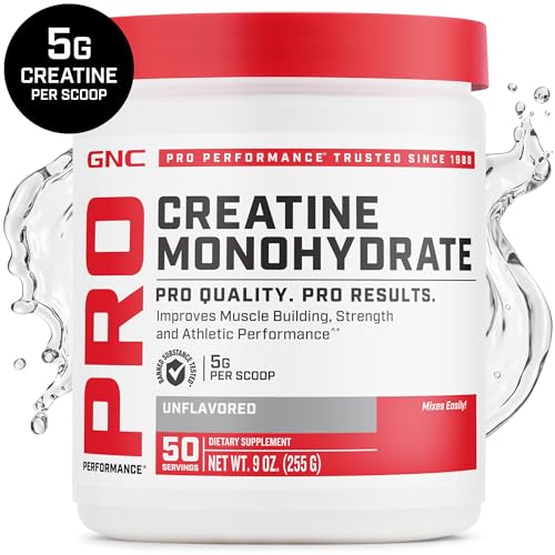 Creatine Monohydrate Powder, 5g Creatine Per Serving, 50 Servings R19083