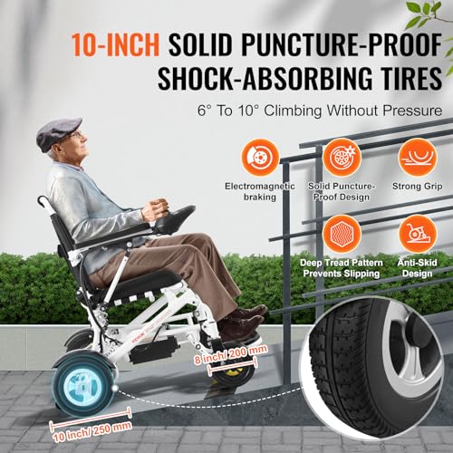 Lightweight Foldable Aluminum Alloy Electric Wheelchair J89152