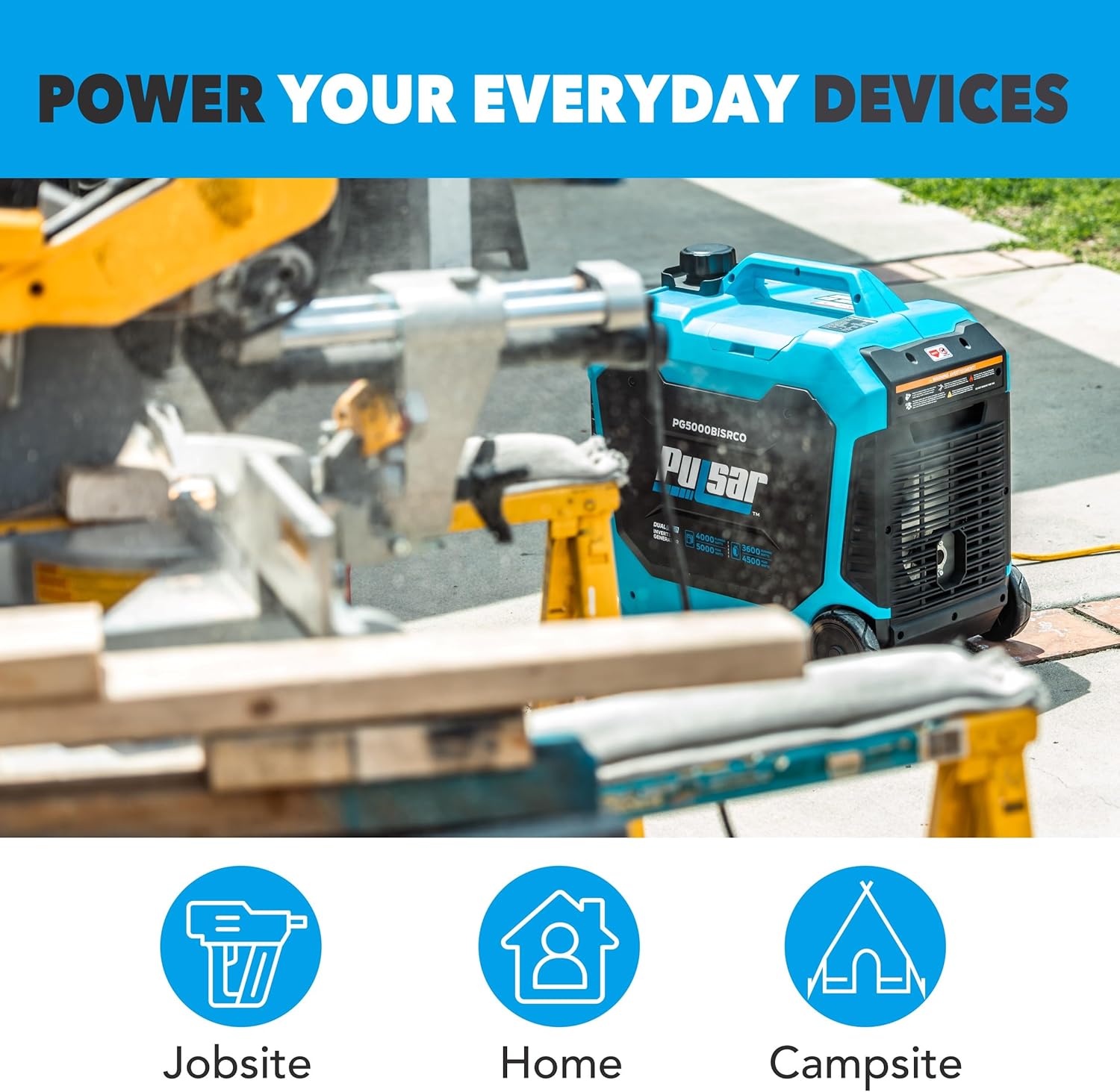 Dual Fuel Portable Inverter Generator with Remote Start M246290