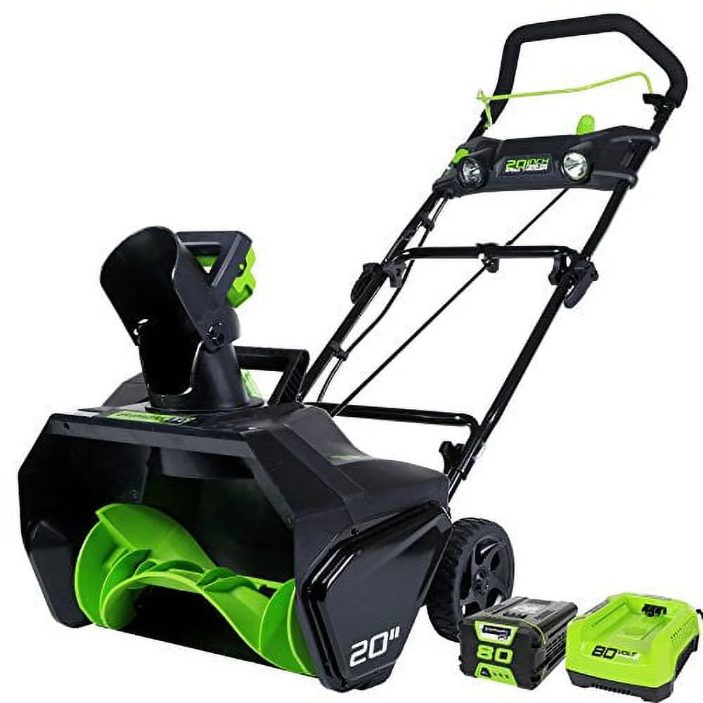 80-Volt 20-inch Brushless Battery Powered Push Snow Blower N7618
