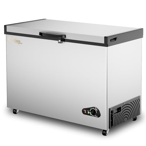 10 Cu Ft Chest Freezer with Removable Basket and Adjustable Thermostat L17997