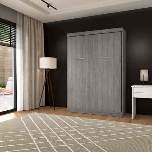 Bark Gray Full Murphy Bed E2416