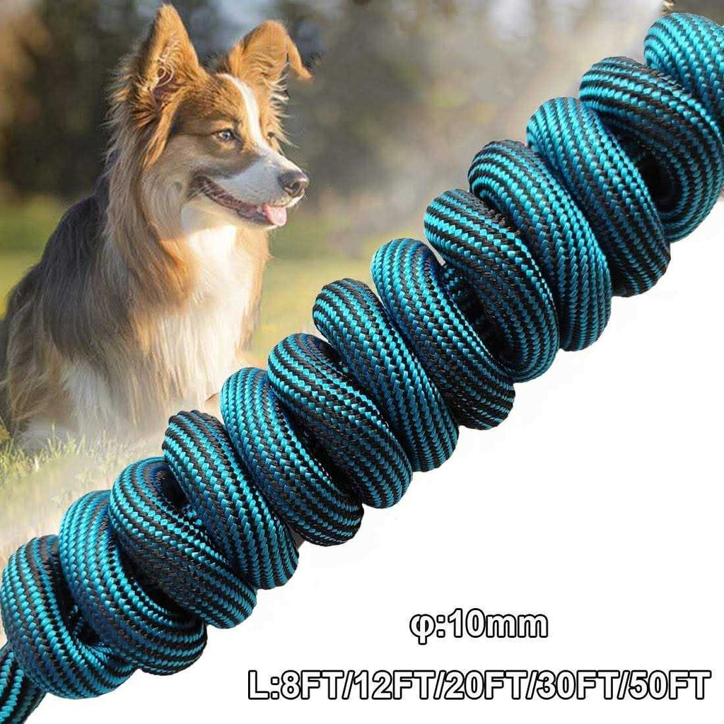 8ft/12ft/20ft/30ft/50ft Dog Tie-Out Long Rope Leash A874886