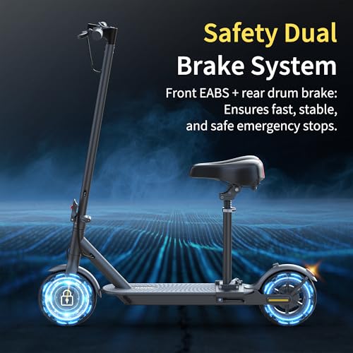 Electric Scooter with Folding Dual Braking Dual Suspension L59685