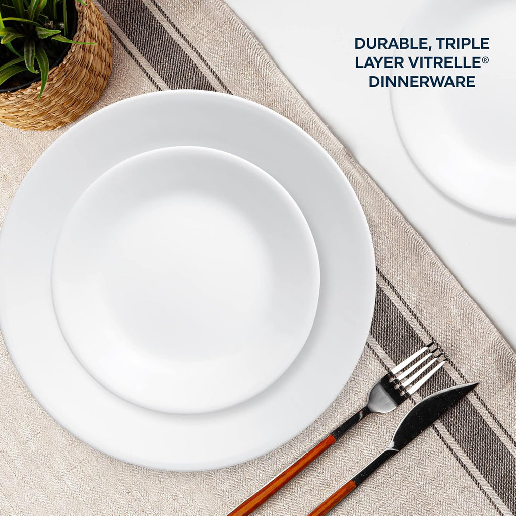 16-Piece White Dinnerware Set, Service for 4 N9419