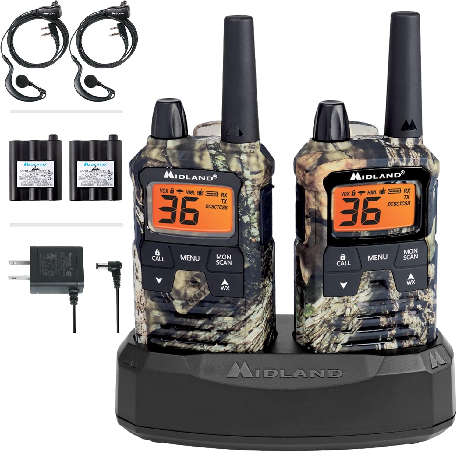Black/Silver 6 Radios GMRS Two Way Radio K7964